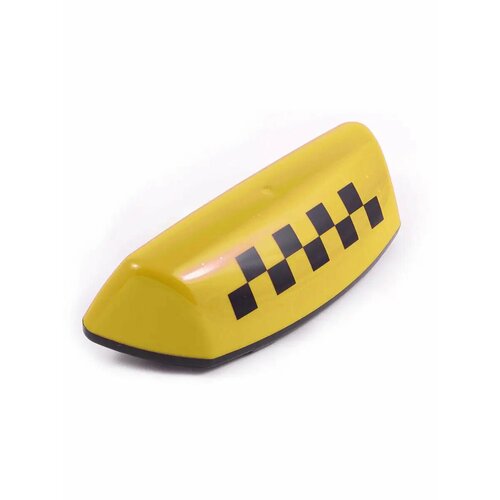 Фонарь такси шашечки 360x145x90мм, 4 магнита, 6 светодиодов, желтый