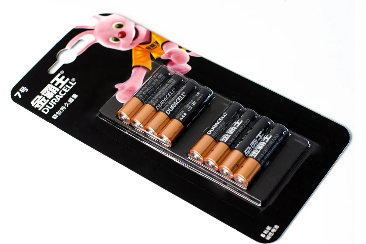 Duracell Батарейка AAA 8 шт/уп НФ-00007717 — фото 1