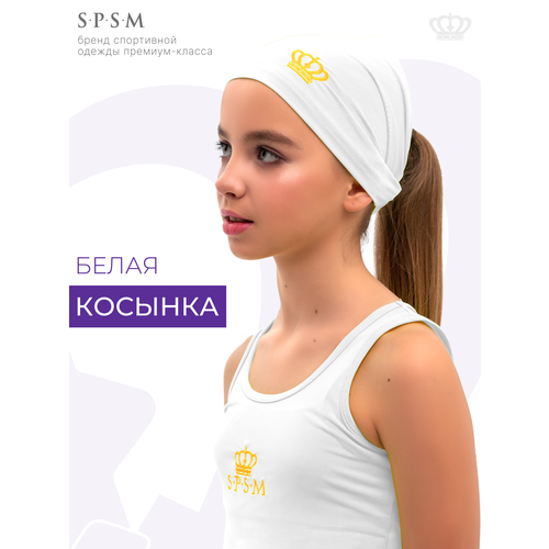 фото Бандана s.p.s.m. для девочек и женщин, размер m, белый
