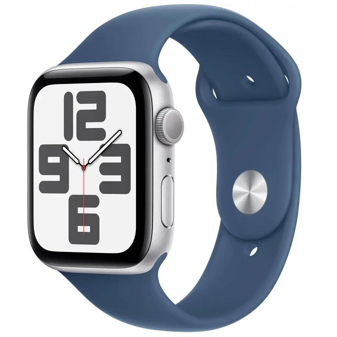 Умные часы Apple Watch Series SE 2024 Gen 2 44 мм Aluminium Case, Silver/Denim M/L Sport Band GPS