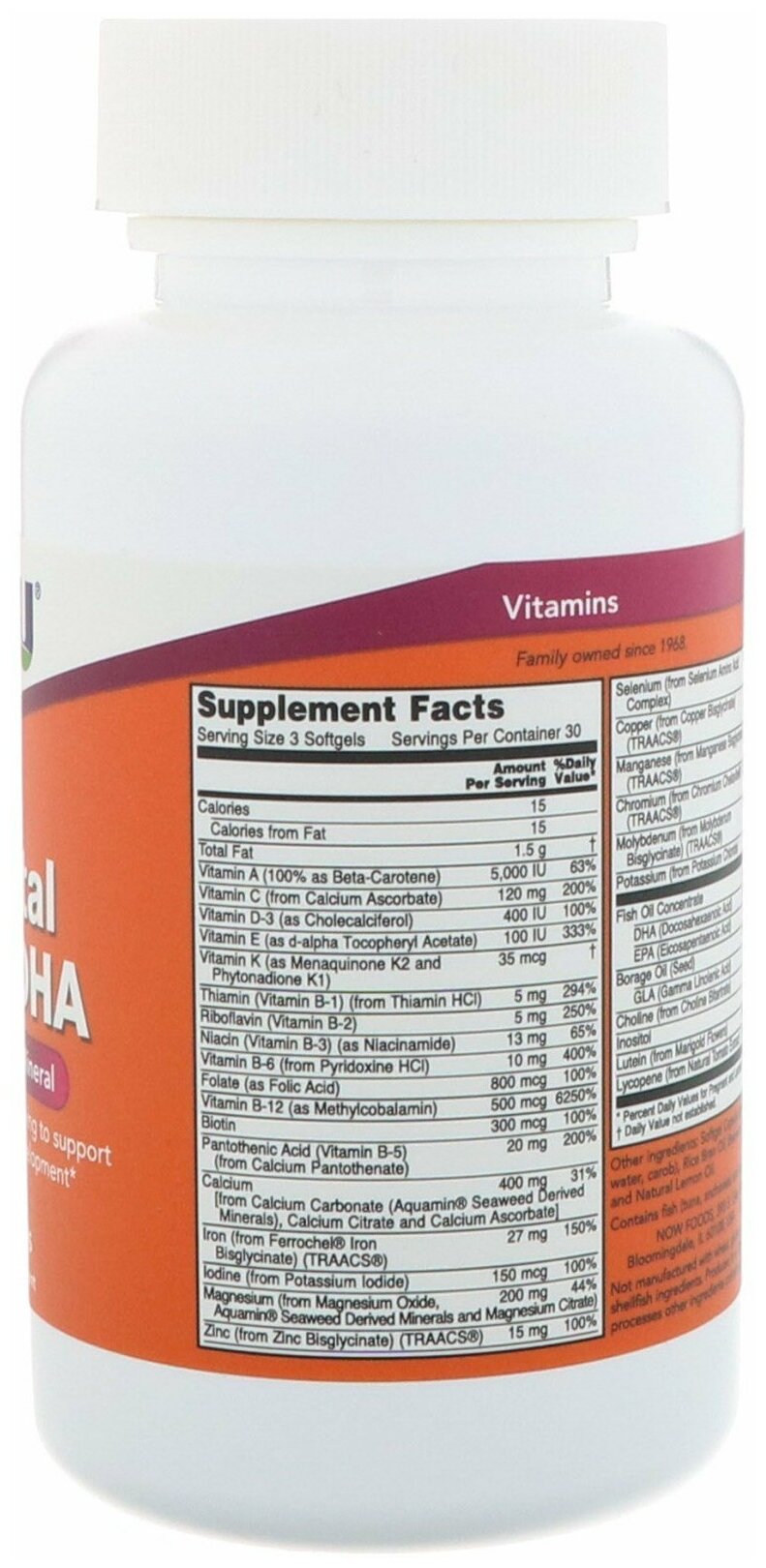 Картинки БАД, Now Foods, Prenatal Gels+DHA, 90 мягких капсул, витаминно-минеральный комплекс для беременных женщин