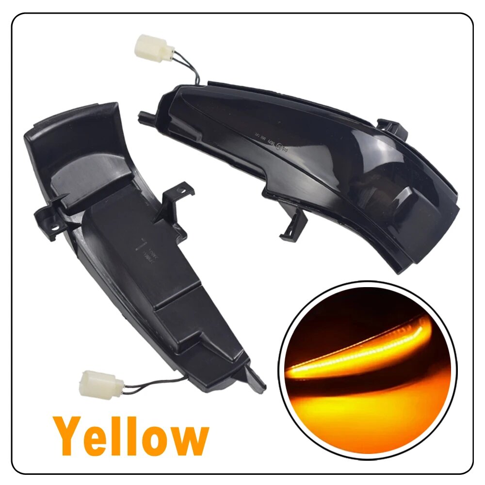 2X для Honda Civic 8 Sedan FA FD Coupe FG1 FG2 Mk8 FA1 FA2 FA3 FD1 FD2 3 4 5 2 шт, Yellow