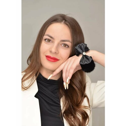 Брошь Венец, черный