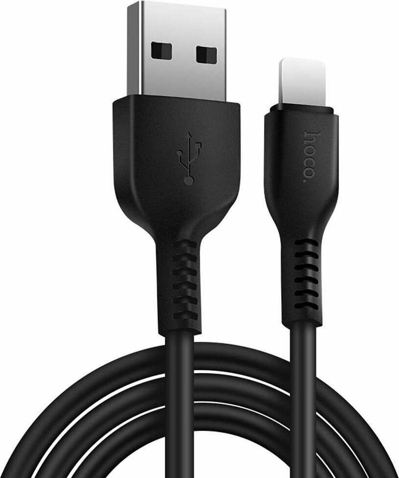 Кабель HOCO X20 Lightning 8pin 2.4A (3 метра), черный — фото 1