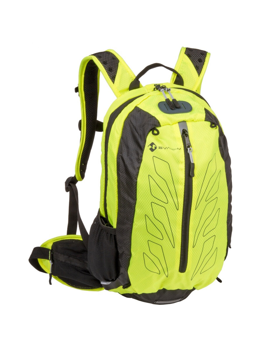 Велорюкзак M-WAVE Rough Bike Back 15л 460х280х120мм неоново-желтый