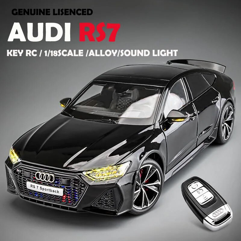 Модель автомобиля WELLY AUDI RS7 Sportback 1:18, Black