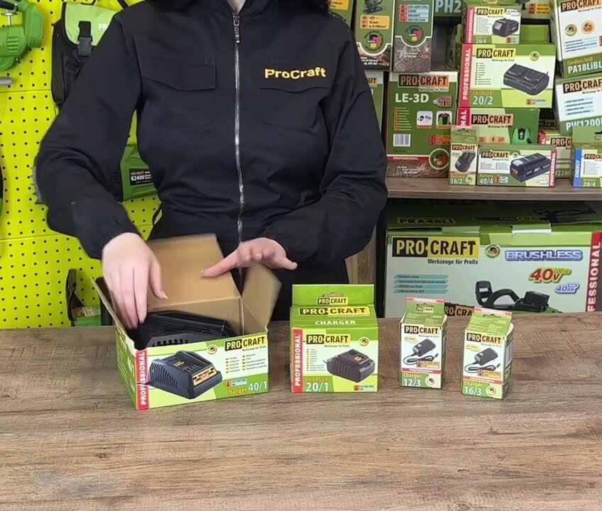 Зарядное устройство PROCRAFT ZAR20/1, слайдер, Li-Ion, 20В, 2А — фото 1