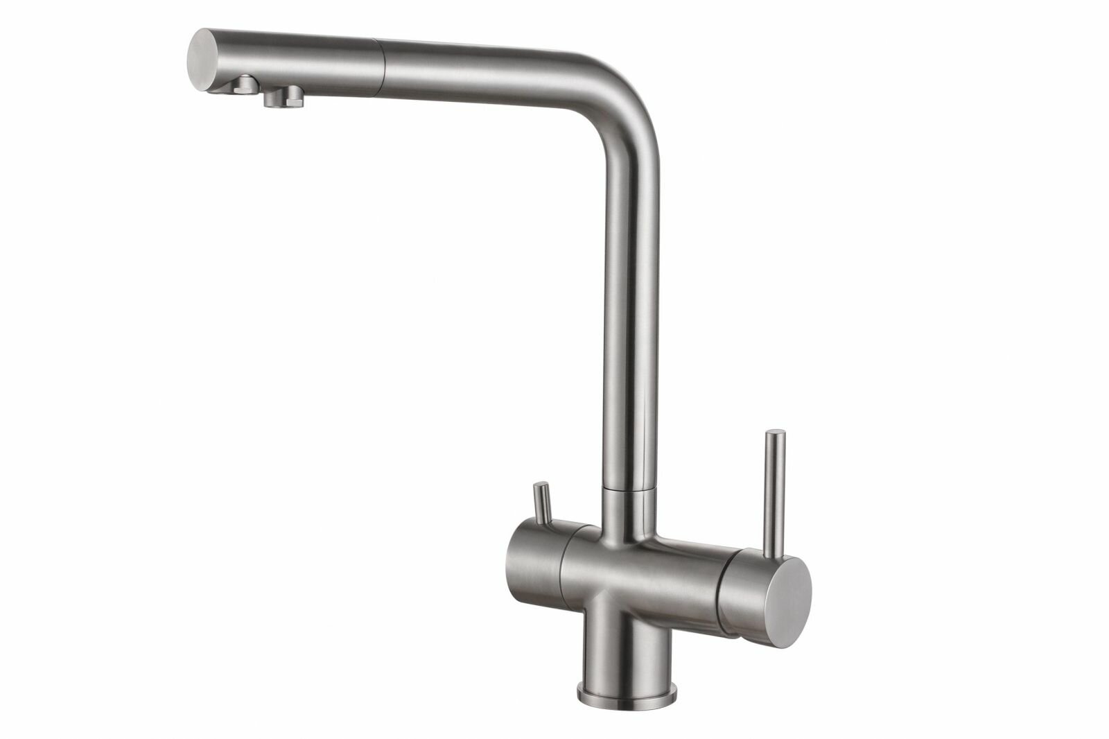 Смеситель для кухни под фильтр ZorG SZR-7039 Inox
