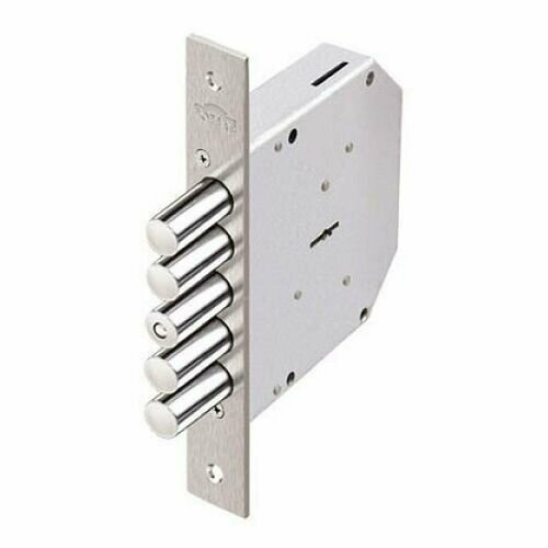 Замок врезной Elbor Эльбор сувальдный с задвижкой и защёлкой Гранит 10641 правый 5 кл 3588₽