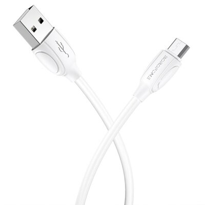 Кабель для зарядки Borofone BX19 USB-A - Micro USB, 1 м, белый — фото 1