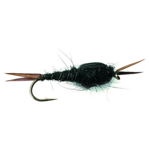 Мушка PFG упаковка 12шт Stonefly Nymph-Black №10, (N106BK)