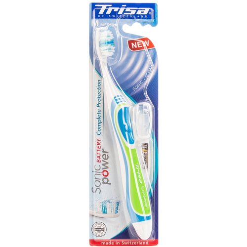 Электрическая зубная щетка Trisa Sonicpower Battery 683140-Black 169600₽