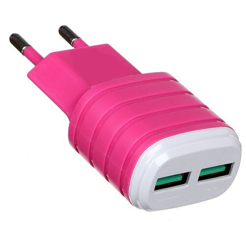 Сетевое зарядное устройство FORZA 916-066, розовый