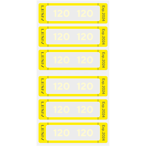 Термоиндикатор Lesiv L-Mark Pro L - 120°C, цвет - желтый 6 шт.