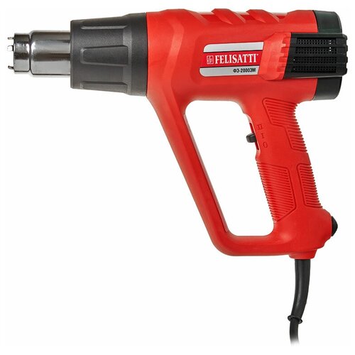 Строительный фен Felisatti ФЭ-2000ЭМ Case 2000 Вт красный 4711₽