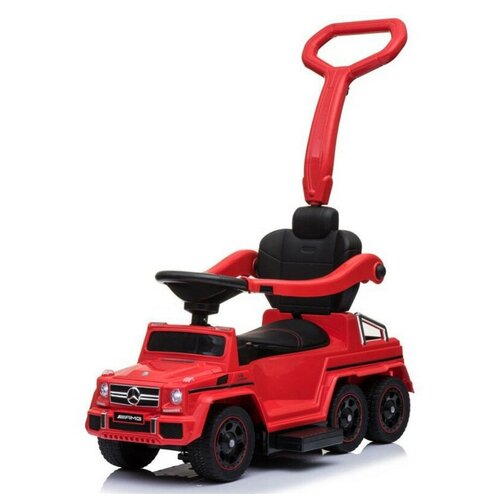 RiverToys Толокар-электромобиль Mercedes-Benz A010AA-H, красный каталка детская mercedes benz кожаное сиденье с родительской ручкой звук