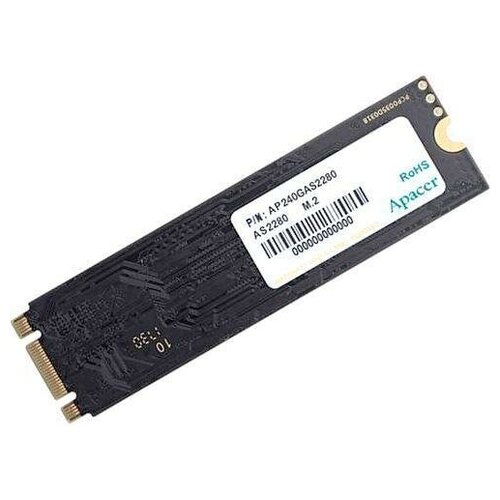 Твердотельный накопитель SSD M.2 240 Gb Apacer NVMe AS2280P4 Read 1350Mb/s Write 480Mb/s TLC (AP240GAS2280P4-1)