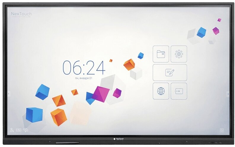 Интерактивная панель NextPanel 65, 65", 4К (3840*2160), 370 кд/м2, 4000:1, IR, 10 мс, 20 касаний, VESA 600x400, Wi-Fi, Android 8.0 [IFPCV1INT65] IFPC — фото 6