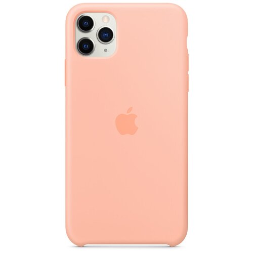 Чехол Apple силиконовый для iPhone 11 Pro Max, розовый грейпфрут