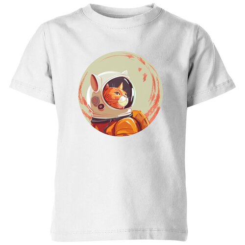 Футболка Us Basic, размер 12, белый мужская футболка рыжий кот космонавт s серый меланж