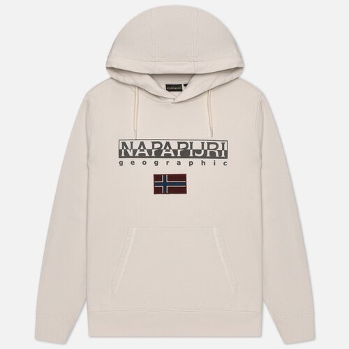 Мужская толстовка Napapijri Ayas Hoodie бежевый, Размер S