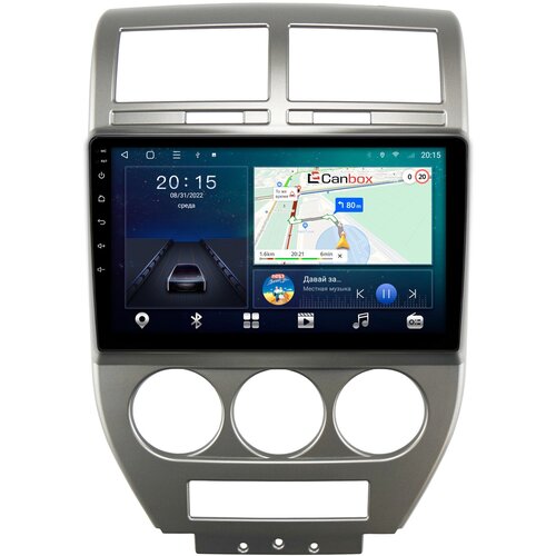 Штатная магнитола Canbox L-Line 4295-10-328 Jeep Compass, Liberty (Patriot) (2006-2010) Android 10 (4G-SIM, 6/128, TS18, DSP, QLed)