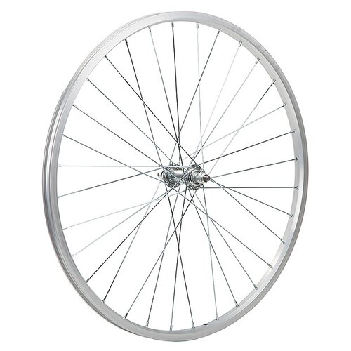 Колесо для велосипеда переднее Felgebieter Х95063 26 серебристый колесо 28 переднее в сборе алюм обод 32 отв втулка сталь гайка х87870