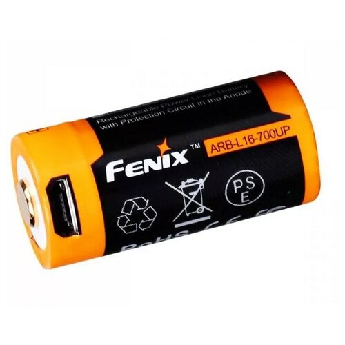 Аккумулятор Fenix Li-ion ARB-L16-700UP 16340USB 3532 15925941 аккумулятор fenix 18650 arb l18 2600