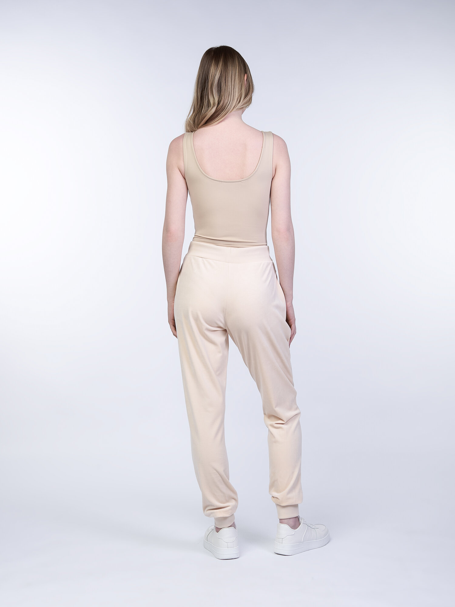 Брюки джоггеры GUESS, размер XS, розовый/белый — фото 1