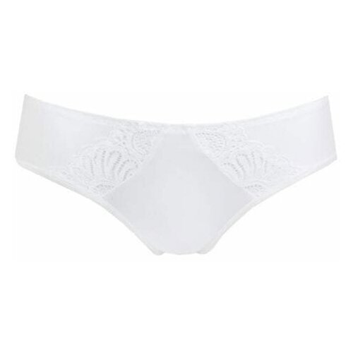 фото Milavitsa трусы кюлот со средней посадкой и кружевными вставками classic, размер 106, белый