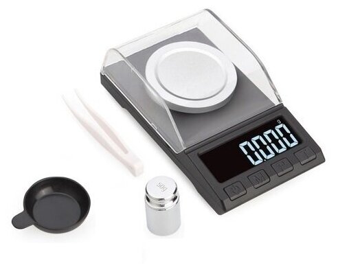 Весы электронные высокоточные 0,001г-100г с аккумулятором Professional Digital Jewelry Scale 8068-series - фотография № 5