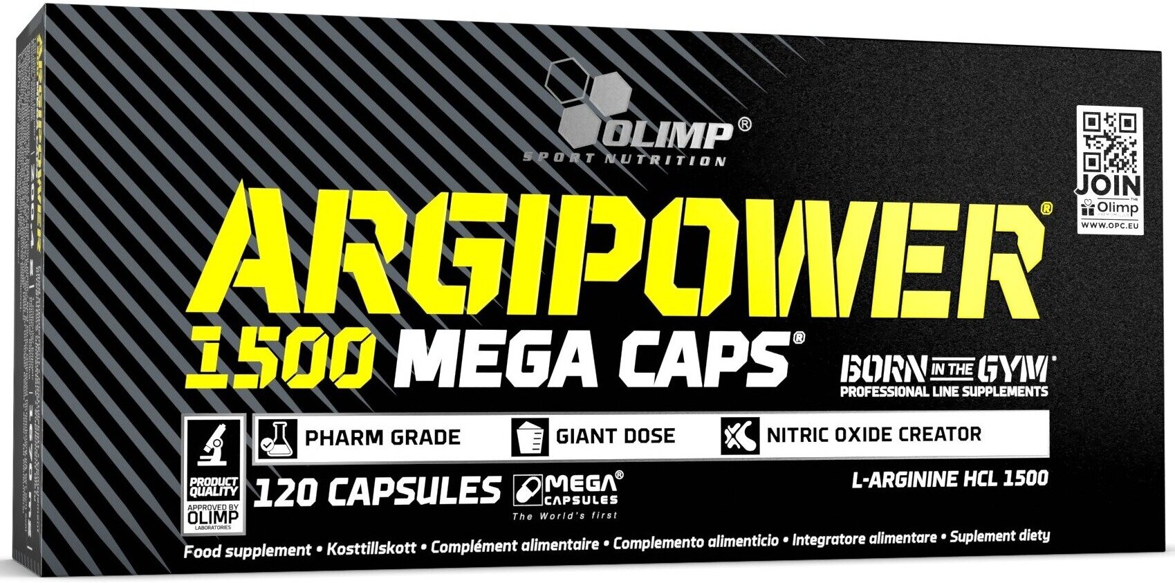 Аргинин / Орнитин OLIMP ARGI POWER MEGA CAPS 120 капсул, Нейтральный