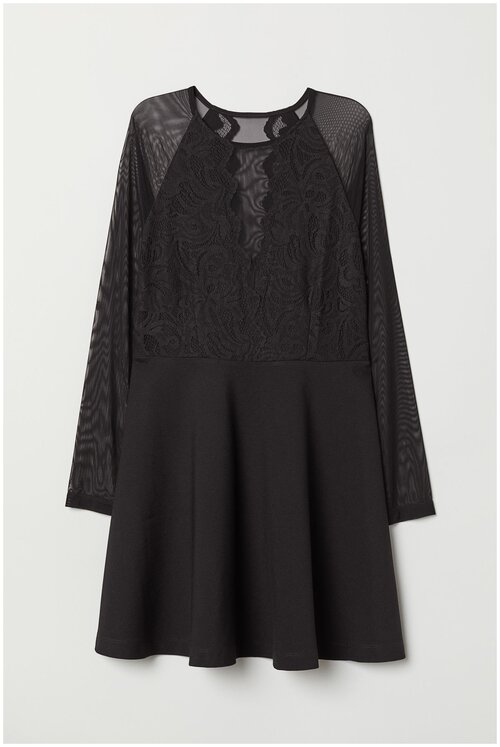 Платье H&M, размер 4, черный
