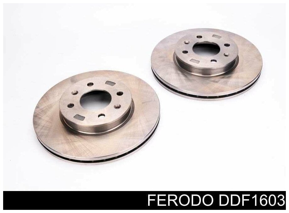 DDF1603 Диск тормозной Ferodo, передний, вентилируемый, Hyundai Accent/Kia Rio