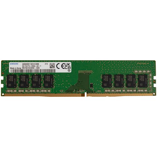 Модуль памяти Samsung DDR4 DIMM 3200MHz PC4-25600 CL21 - 8Gb M378A1K43EB2-CWE память ddr4 8gb 3200mhz samsung m378a1g44cb0 cwe