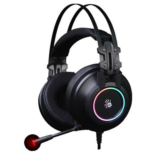 Наушники A4Tech Bloody G528C игровые с микрофоном подсветка USB чёрный 322900₽