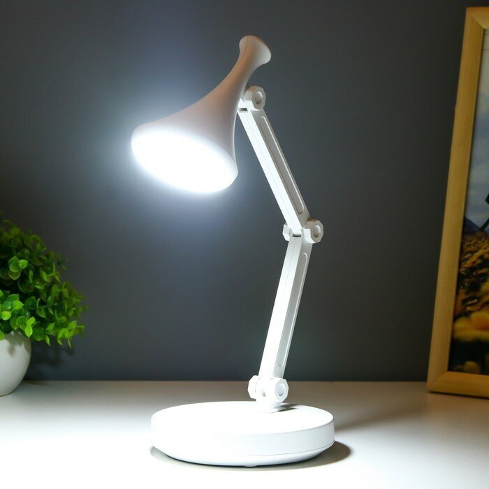 Настольная лампа "Джамбо" LED 2Вт USB АКБ белый 13х13х34,5 см