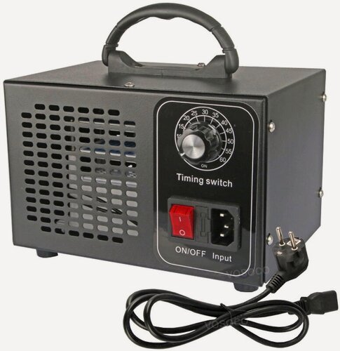 Изображение товара Озонатор Ионизатор дезинфекция воздуха / генератор озона с вентилятором черный
