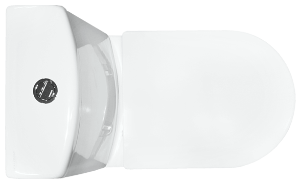 Унитаз Sanita-Luxe NEXT LUXE 2 клав, нижний подвод, сиденье дюропласт с системой soft-close, Clip up, белый (NXTSLCC01040622)