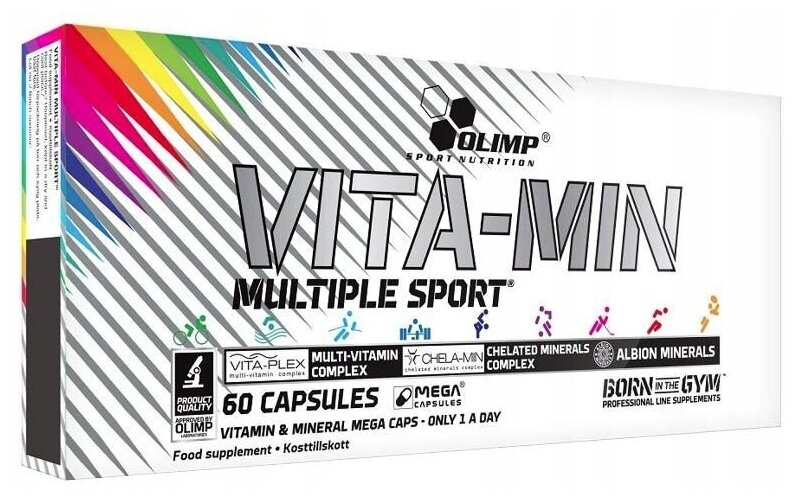 Olimp Laboratories Sp. Z o.o Vita-min Multiple Sport (60 капс.), 50 г, 60 шт.