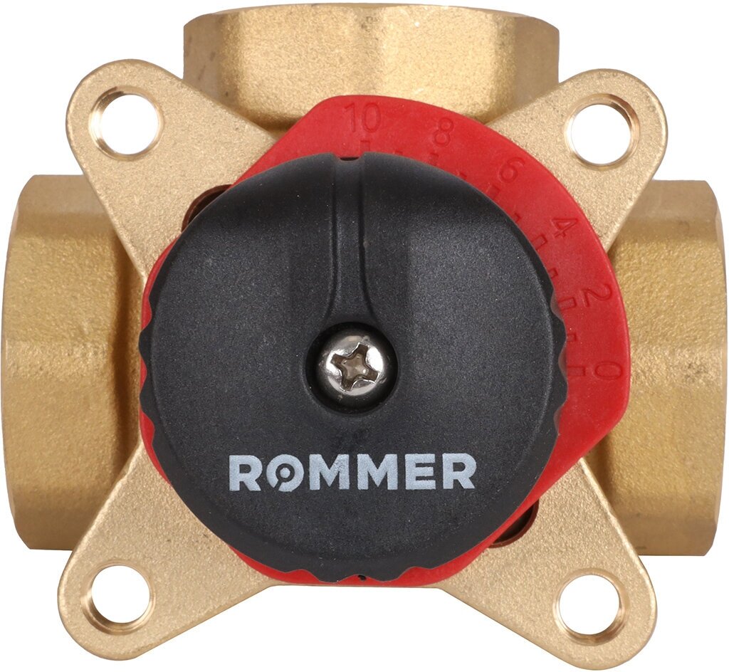 Трехходовойесительный клапан ROMMER 1" KVs 10 (арт RVM-0003-010025)
