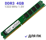 Оперативная память Kingston ValueRAM 4 ГБ DDR3 1333 МГц DIMM CL9 KVR1333D3N9/4G