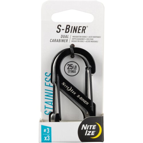 фото Карабин nite ize s-biner stainless steel dual carabiner #3 - 3 шт