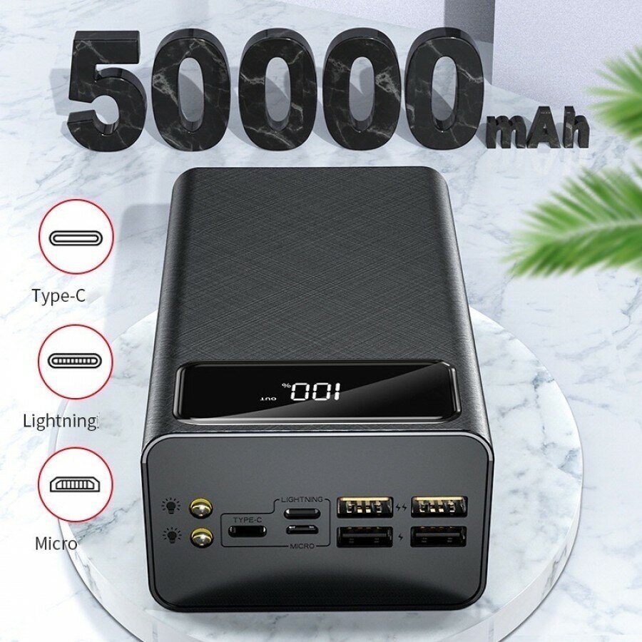 Портативный аккумулятор Hoco J65B 50000mAh