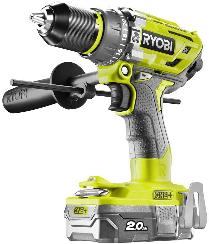 Дрель-шуруповерт бесщеточная аккумуляторная Ryobi R18PD7-220B ONE+