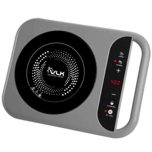 VLK Плитка индукционная VLK Palermo 7727 2000 Вт 1 конфорка таймер серая 1161200₽