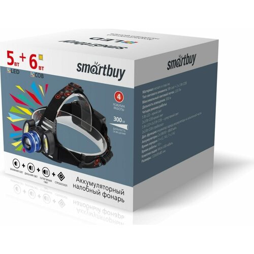 Аккумуляторный налобный фонарь Smartbuy SBF-HL028 smartbuy налобный фонарь smartbuy sbf hl028