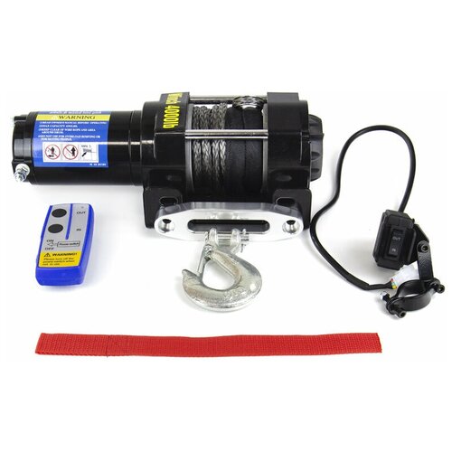 Лебедка Electric Winch 1820 кг, 4000 lbs, 12V, синтетический трос