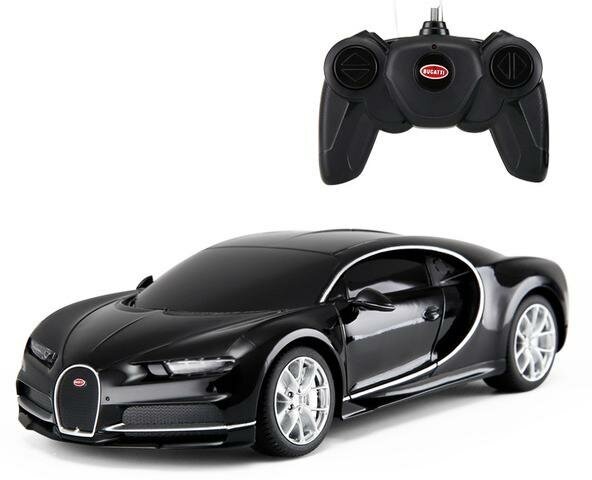 Машина р/у 1:24 Bugatti Chiron цвет черный Rastar 76100B