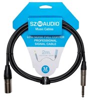 Аудио кабель SZ-Audio Jack 6,3(m) - XLR(m) 2m балансный (запись вокала, стрим, гитара)